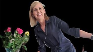 Lady with charcuterie board